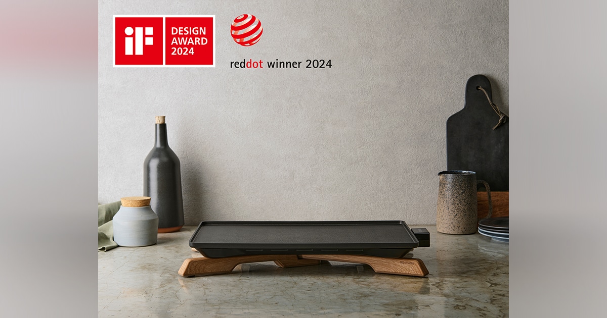 アイリスオーヤマの「薄型ホットプレート」が「Red Dot Design Award 2024」と「iF デザインアワード 2024」をダブル受賞