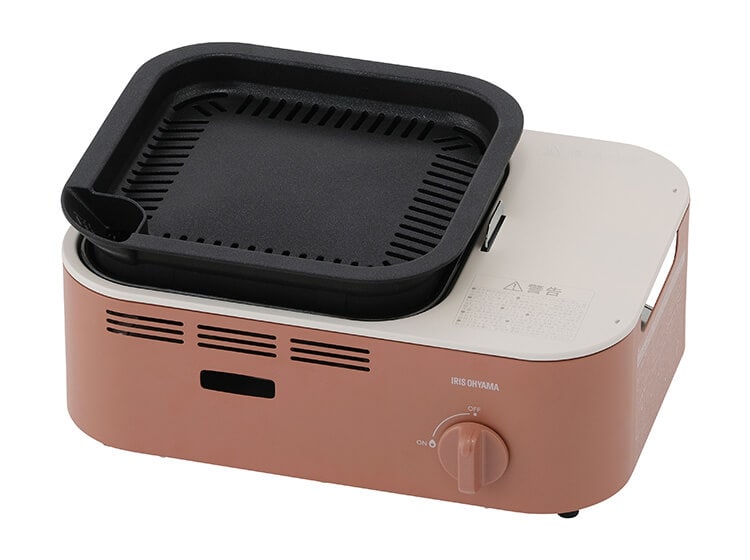 減煙焼肉カセットコンロIGC-GY1-H（チャコール）単品画像