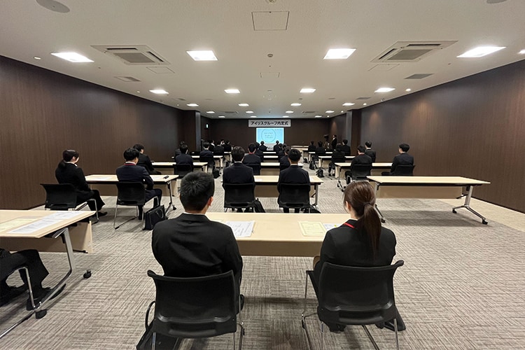 博多会場 内定式の様子