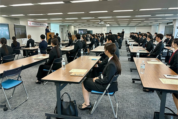 宮城会場 内定式の様子