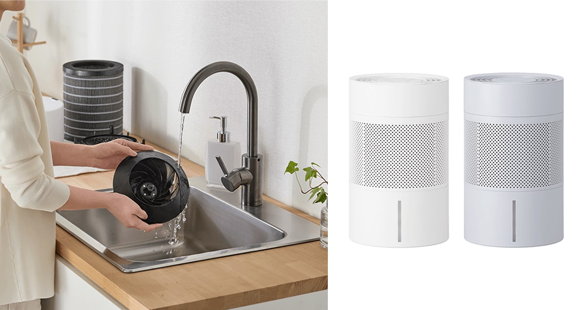 当社初！ファンまで取り外して水洗いできる「気化式加湿器 enemist（エネミスト）」新発売 工具を使わずに本体を全分解できて、手入れ簡単