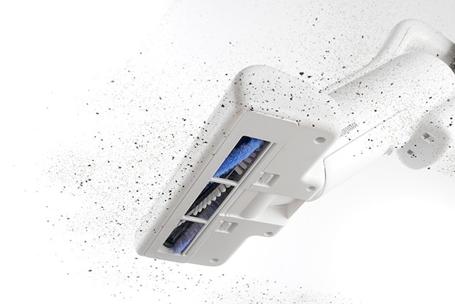 叩き回数約12.4万回により繊維の奥のハウスダストまでかき出して吸引