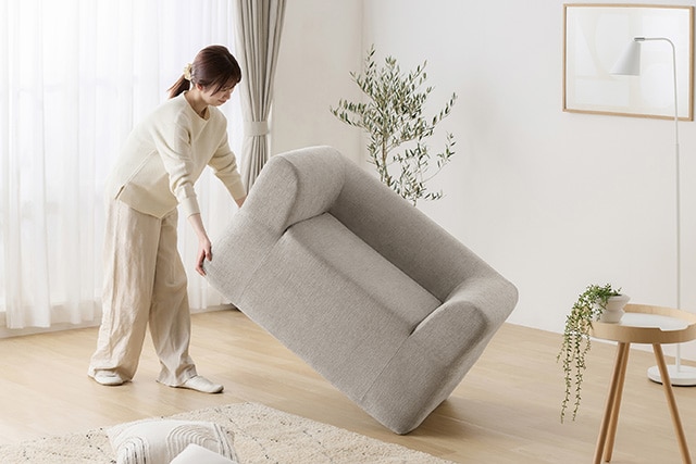 軽量のため、掃除や部屋の模様替えが容易
