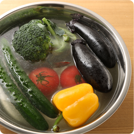 1.野菜をいれている様子