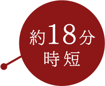 約18分時短