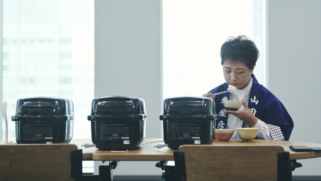 機能が違えば炊き上がりも違う！三者三様の炊き上がりに