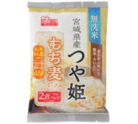 宮城県産つや姫もち麦ミックス2合パック