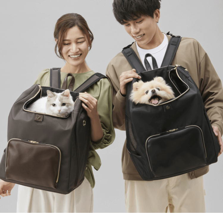 前かけできるペットリュック