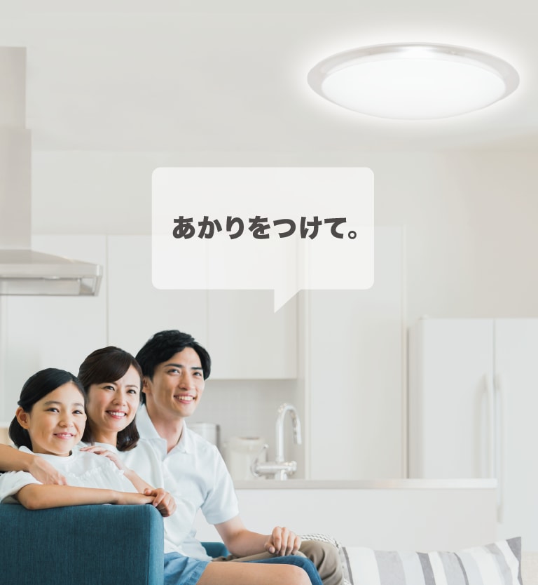OK Google あかりをつけて