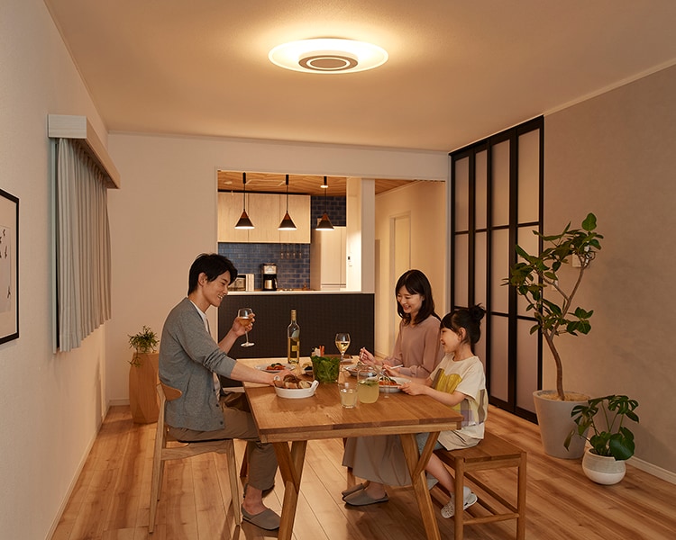 LEDシーリングライト使用イメージ