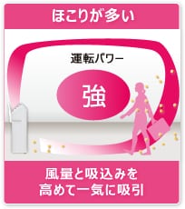 ほこりが多い
