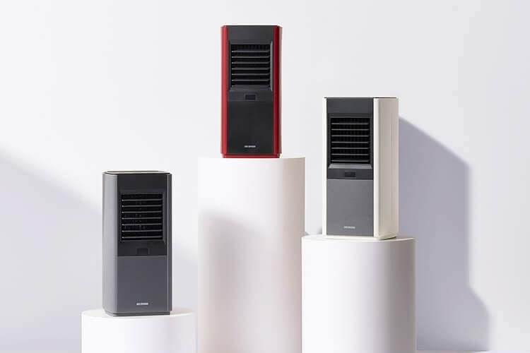 人感センサー付き大風量セラミックファンヒータースリム使用イメージ
