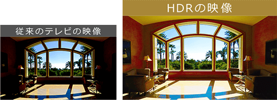 HDRの映像（逆光）