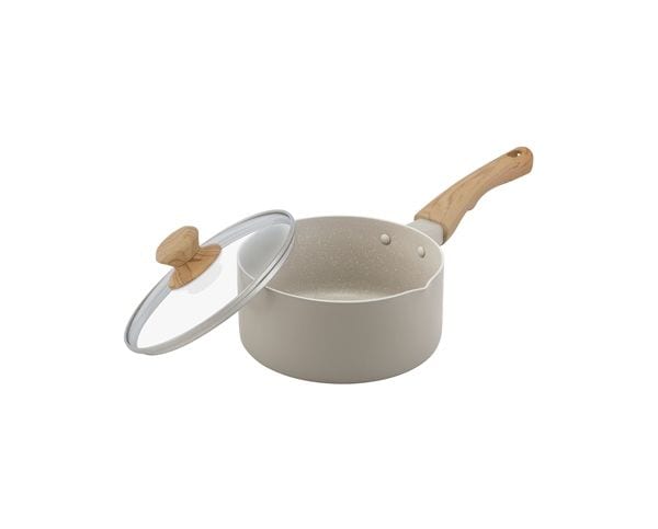 ナチュかる片手なべ18cm IH・ガス火対応 NTL-P18 グレイッシュモカ