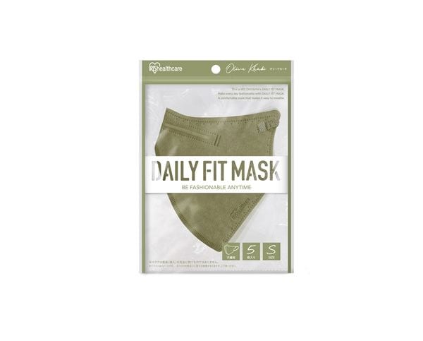 アイリスオーヤマ マスク 不織布 daily fit mask 小さめサイズ 5枚入 rk-d5sok オリーブカーキ カラーマスク