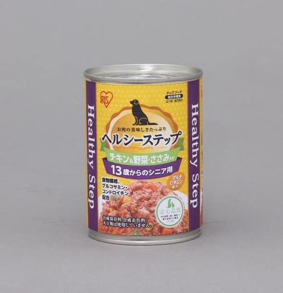 犬缶（ヘルシーステップ13歳以上）｜犬レトルト｜ペットフード｜ペット用品・ペットフード｜商品情報｜アイリスオーヤマ