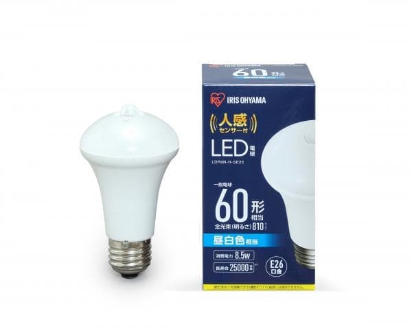 Amazon | アイリスオーヤマ LED電球 人感センサー付 小形電球