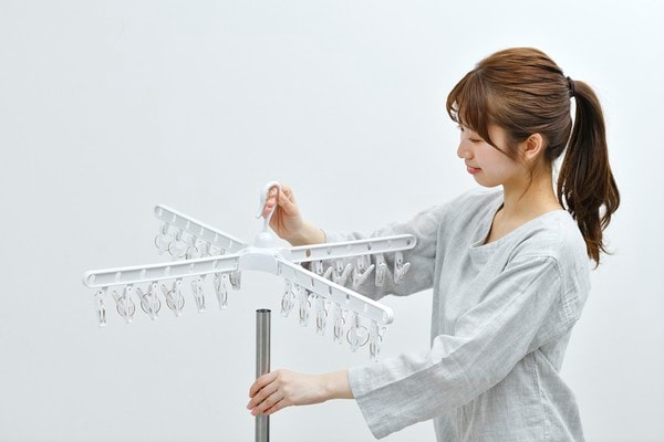 ステンレス室内物干しパラソル2・3段｜パラソル・タオルハンガー｜物干し｜ホーム用品｜商品情報｜アイリスオーヤマ