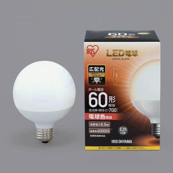 ボール形 LDG7L-G-60W310 電球色 2個-