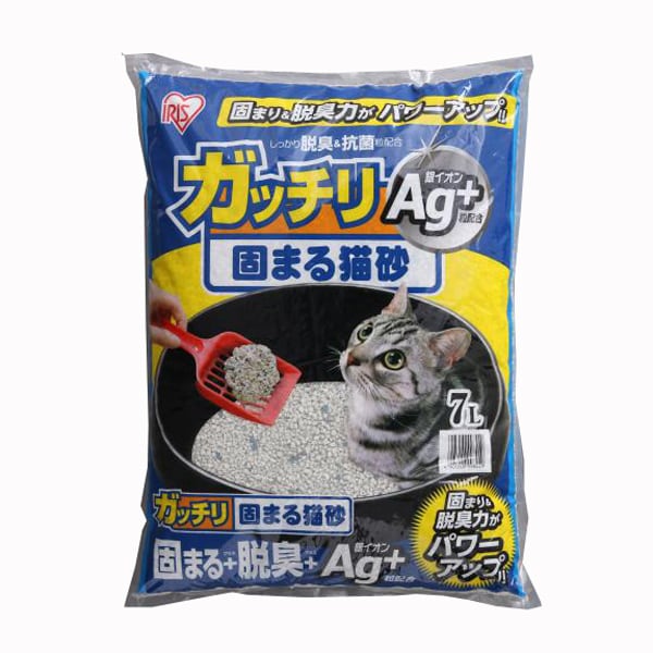 ガッチリ固まる猫砂Ag+