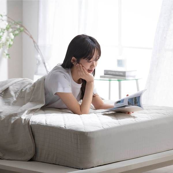 強冷感敷きパッド一体型ボックスシーツ 冷感持続タイプ