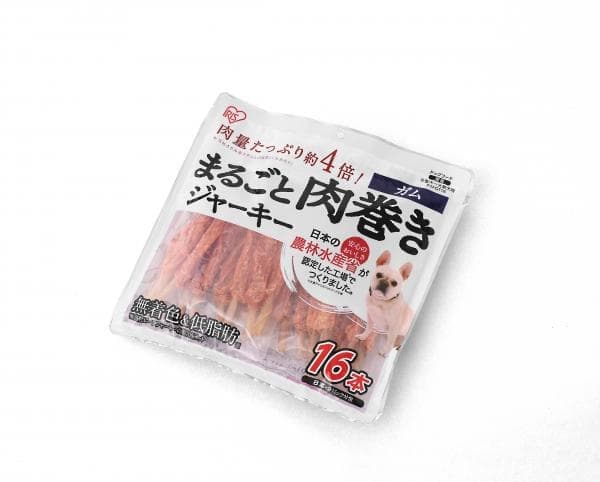 まるごと肉巻きジャーキーガム16本｜ジャーキー｜ペットフード｜ペット用品・ペットフード｜商品情報｜アイリスオーヤマ