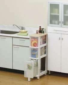 ウッドトップキッチンチェスト