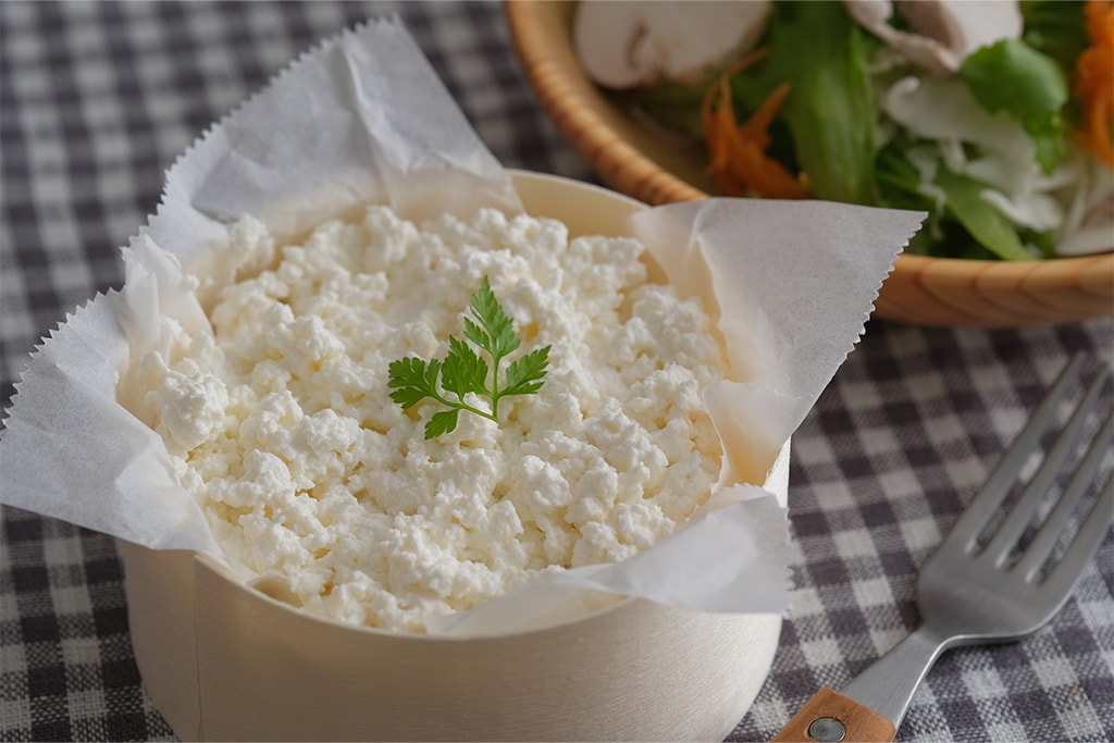 手作りチーズ（カッテージチーズ）