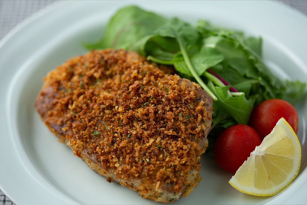 豚ロースのチーズパン粉焼き