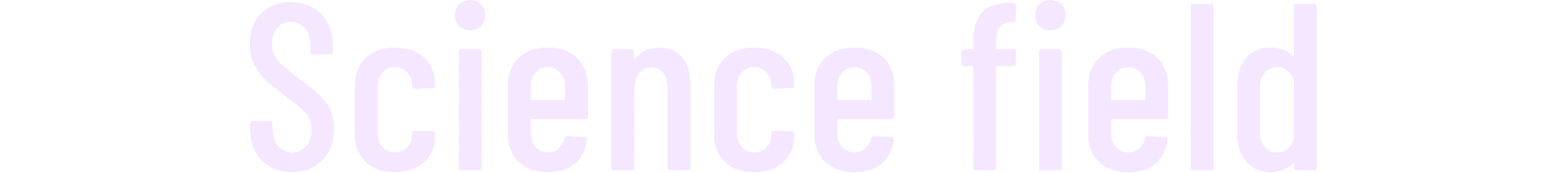 Science field