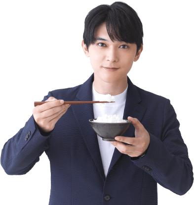 食べる準備万端な要正直さん