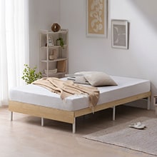 ウッドスチールベッド ヘッドボード無し SBW01