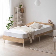 ウッドスチールベッド ヘッドボード付き SBW02